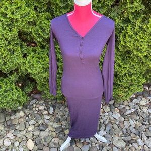 Purple size L maxi tight dress